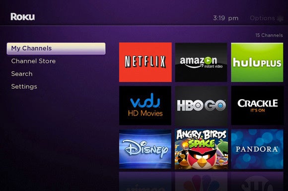 Roku 3 user interface