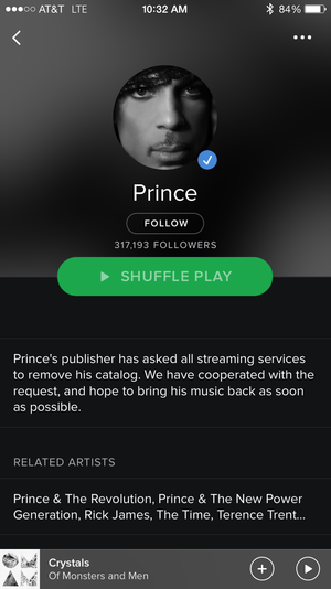 spotify prince