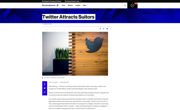 twitter fake story