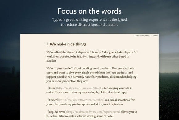 typed