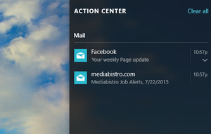 windows 10 action center notifications