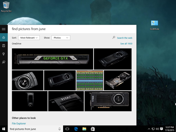 windows 10 cortana find pictures june