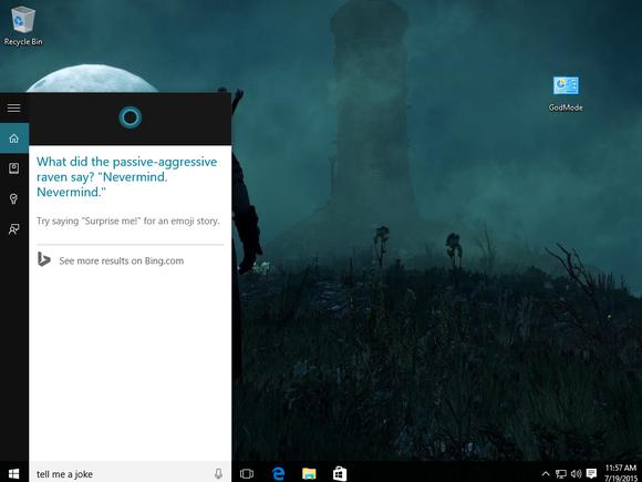 windows 10 cortana tell me a joke