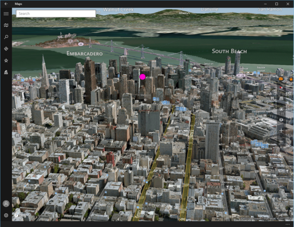 windows 10 maps 3d view