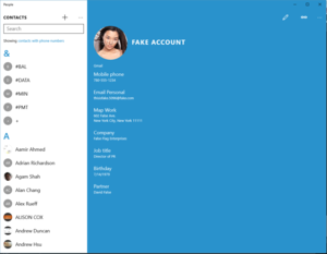 windows 10 people app