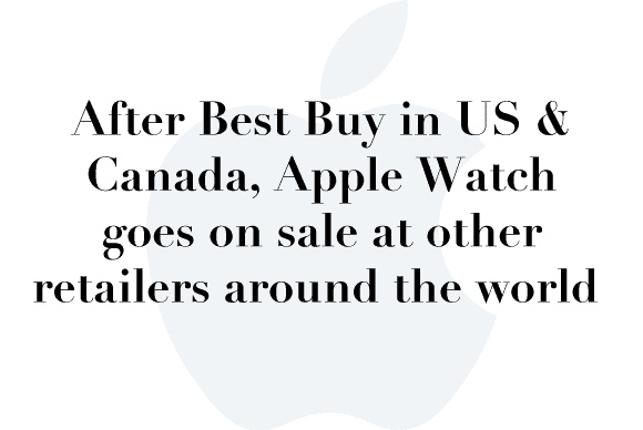 apple watch worldwide