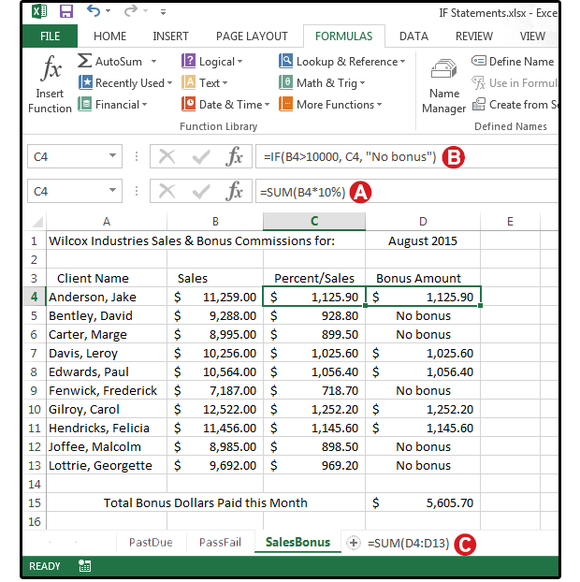 how to sum a column in excel if it happened in august