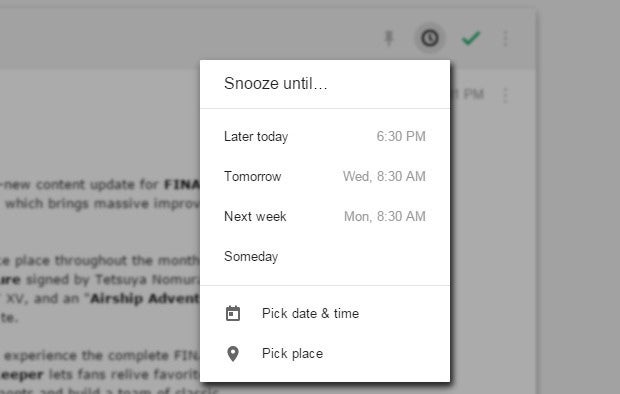 Inbox Snooze