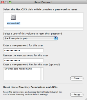 mac 911 reset home directory permissions