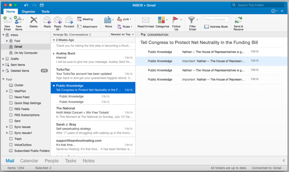 outlook for mac 2016 missing messages conversation view