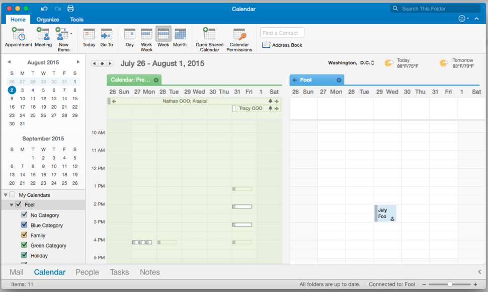 yahoo calendar in outlook for mac 2016