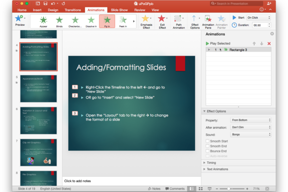 Where Is The Animation Pane In Powerpoint 2011 For Mac