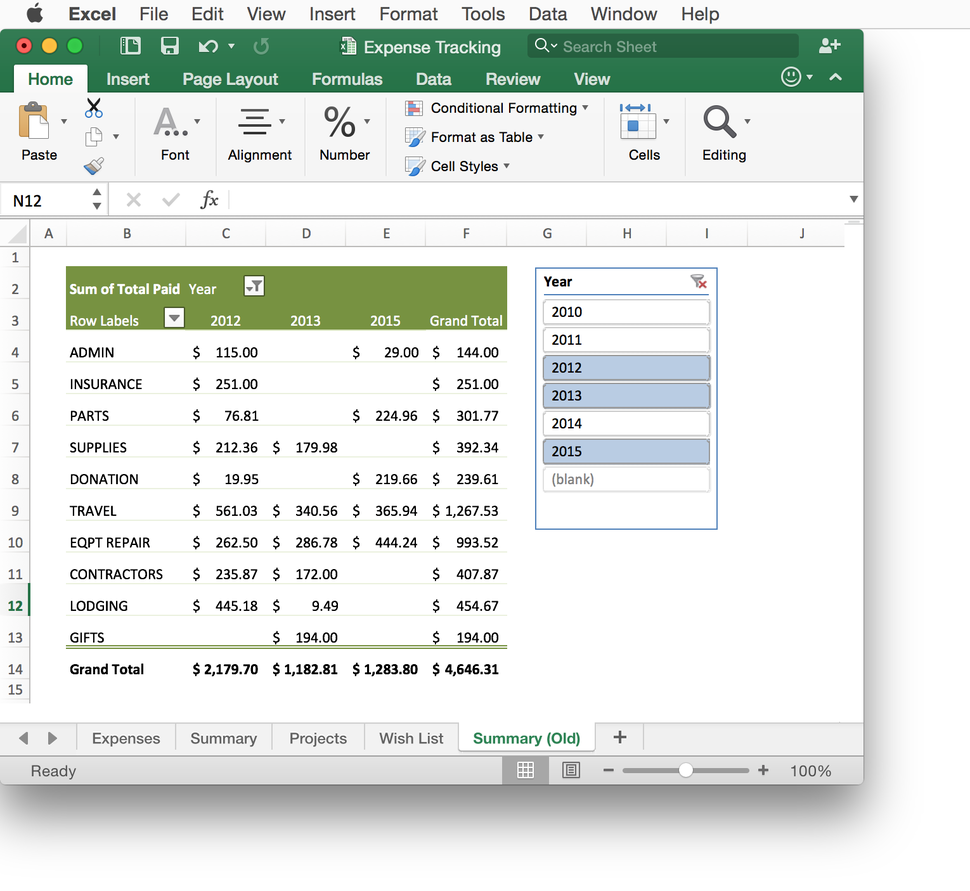 spreadsheet software for mac os x