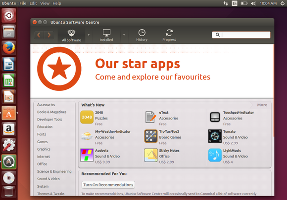 ubuntu software center whats new