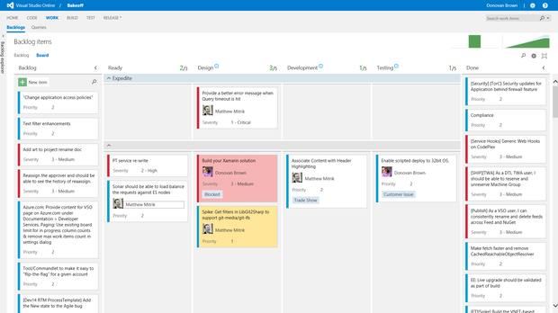 Visual Studio Online Kanban