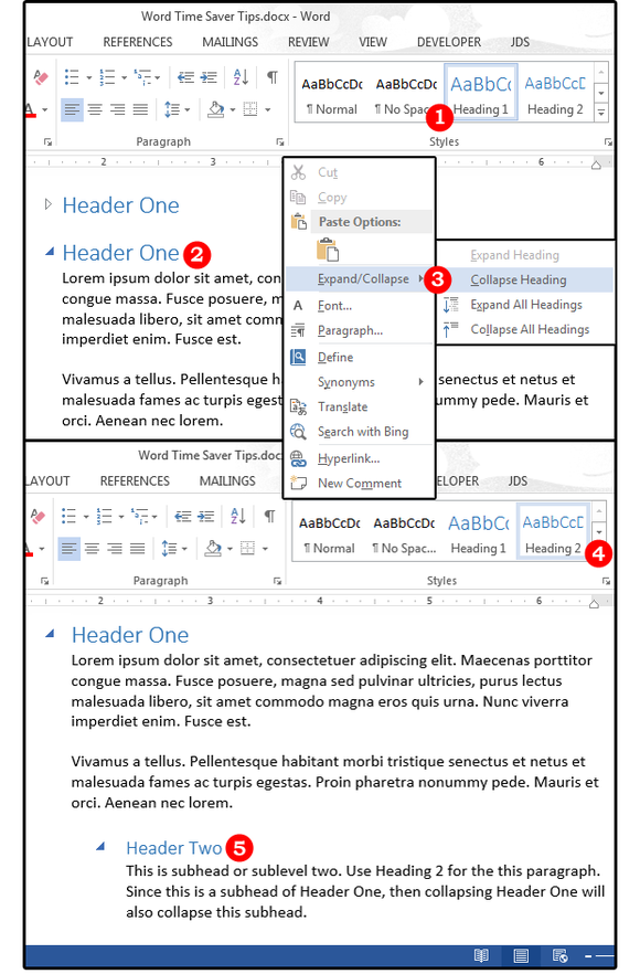 03 collapseexpand paragraphs