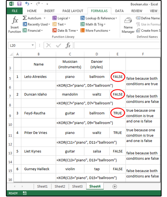 05 formula that uses xor operator