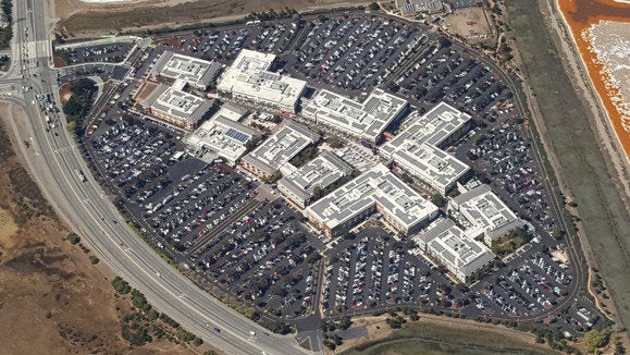 Facebook headquarters aerial