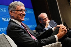 Tom Wheeler speaking at Brookings Institution