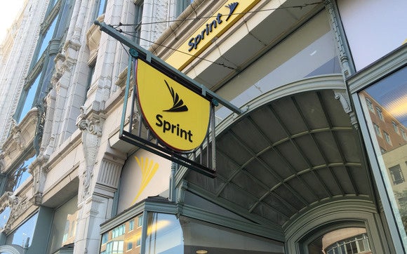 Sprint logo on store in Boston
