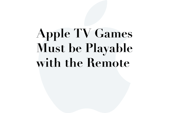 apple tv games remote