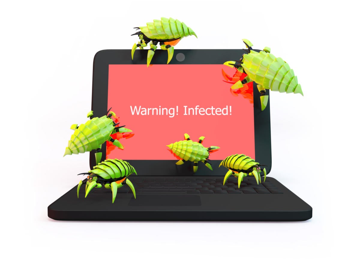 bug malware infected virus