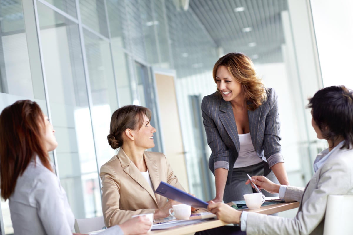business meeting women corporate teamwork
