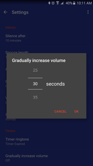 clock volume