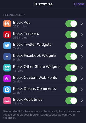 content blocking 1blocker