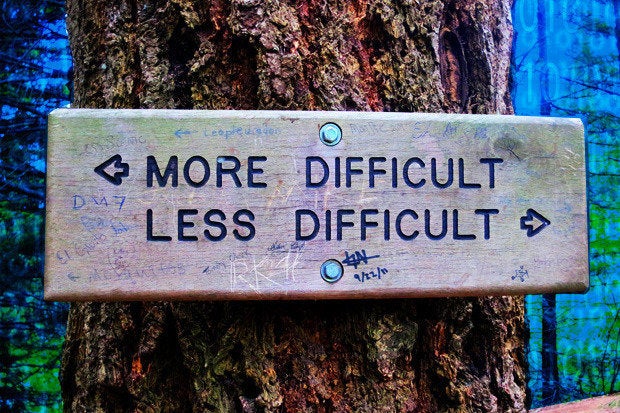 decisions path difficult easy
