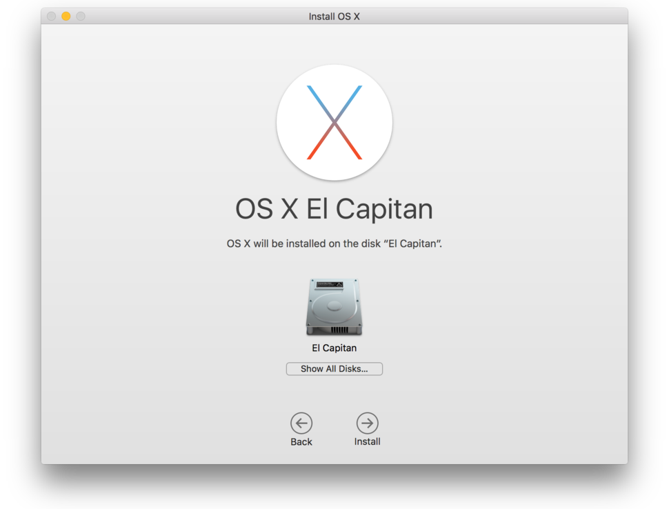 create a install disk for os x el capitan