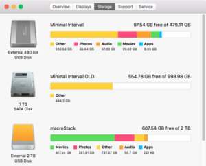 el cap disk utility about this mac storage