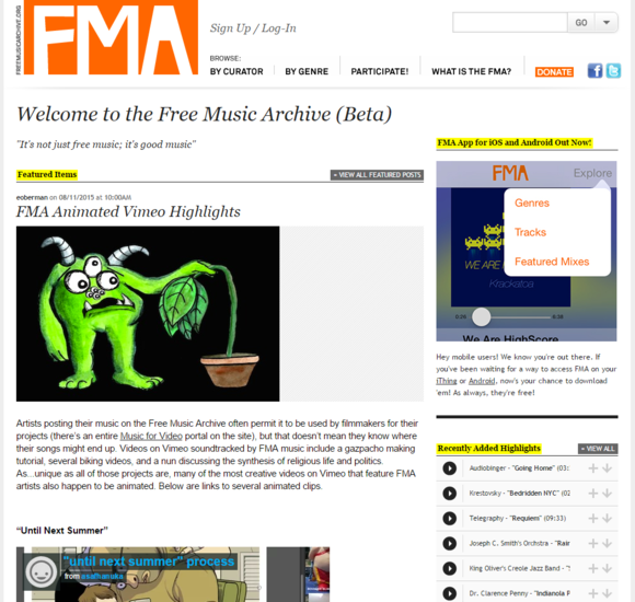 fma main page