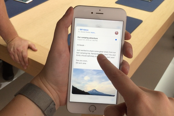 iphone6splus 3dtouch mail first