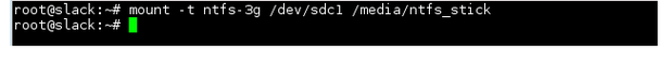 Linux NTFS mount command