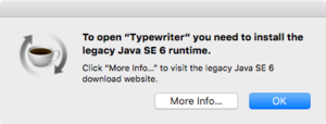 install legacy java se 6 runtime