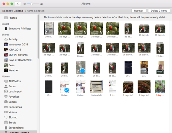 delete pics from picasa