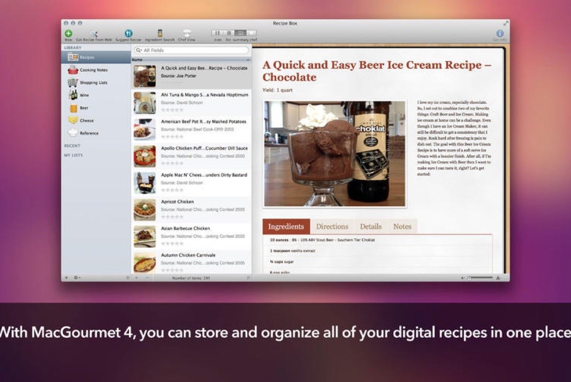 macgourmet for ipad