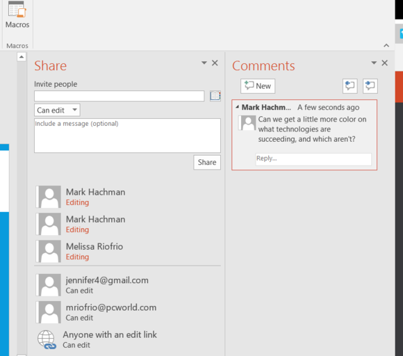 office 2016 review powerpoint comments