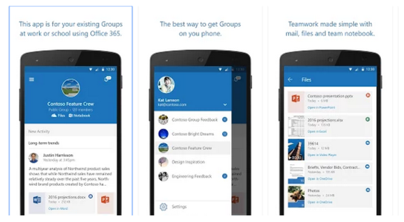 outlook groups for android