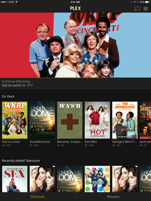 plex 4 ipad discover