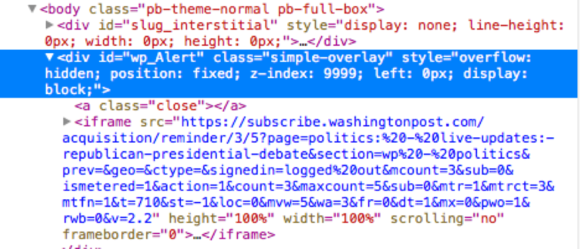 popover blocking wp box html