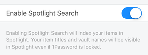 spotlight 1password enable