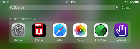 spotlight ios 9 suggested apps