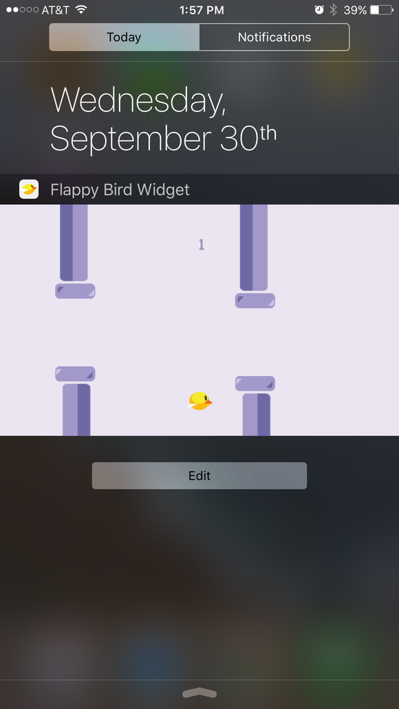 tappy bird widget