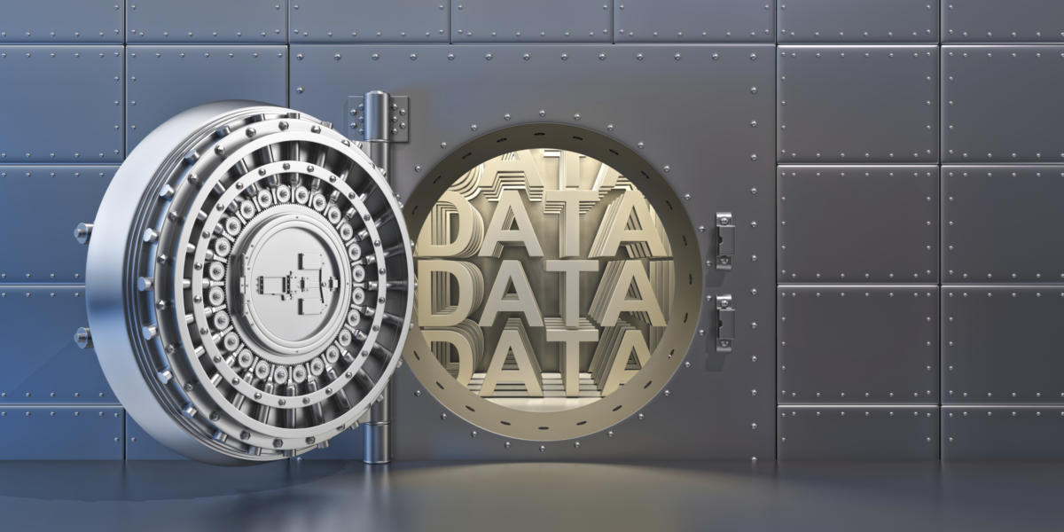Bank Vault protecting data inside