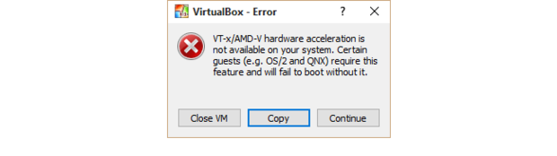 Virtualbox vt x amd v error dialog