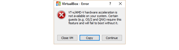 Как включить vt x в virtualbox на windows