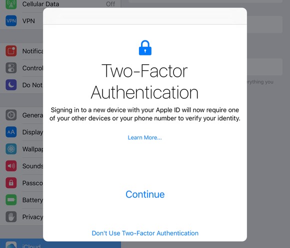 id code confirmation apple bumps authentication two new up security factor Appleâ€™s