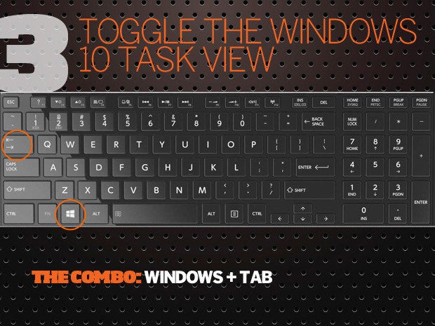 10 Windows 10 keyboard shortcuts - 3 - toggle task view